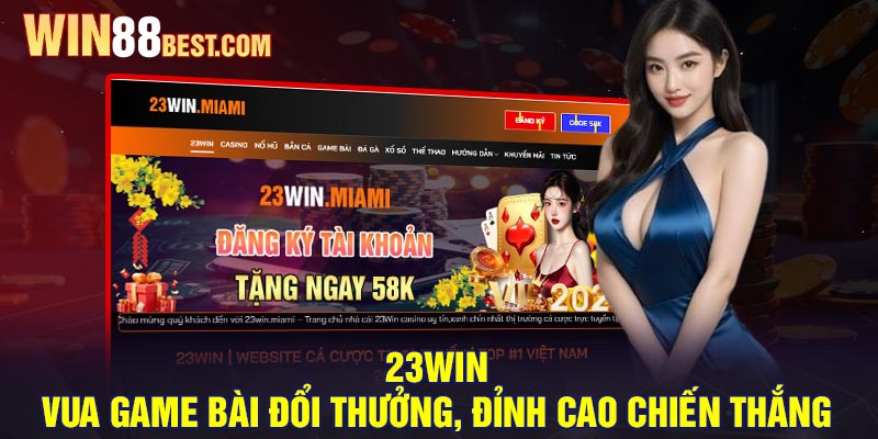 23Win– Vua game bài đổi thưởng, đỉnh cao chiến thắng